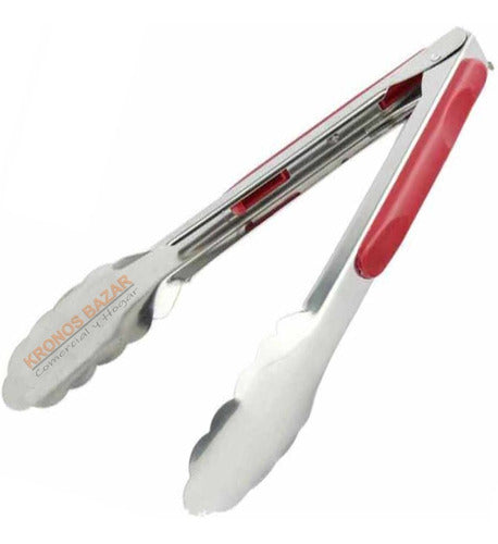 Crystal Rock Multi-Purpose Tongs 25 Cm with Silicone Handle and Spring 0