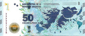 Billete 50 Pesos Malvinas Nro Alto Serie B Sin Circu Palermo 0