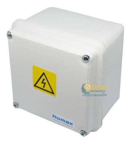 Romax Waterproof Outdoor Box for Balun Connections 8x8x8 Pack of 10 1