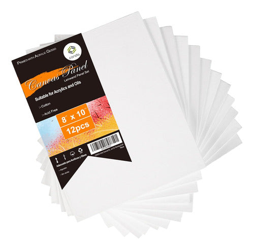 Conda Acid Free Canvas Panels 20x25 Cm, Pack of 12 0