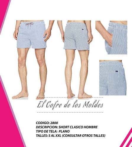 MoldeArte Digital Short Men Pattern Pack 5 Sizes 1