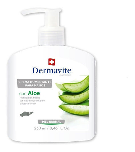 Crema De Manos Dermavite Piel Normal Aloe 250ml 0