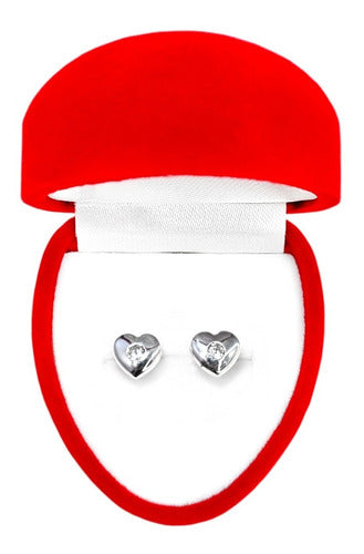 925 Silver Heart Earrings Set for Girls Women with Warranty by Joyas Mayre 1