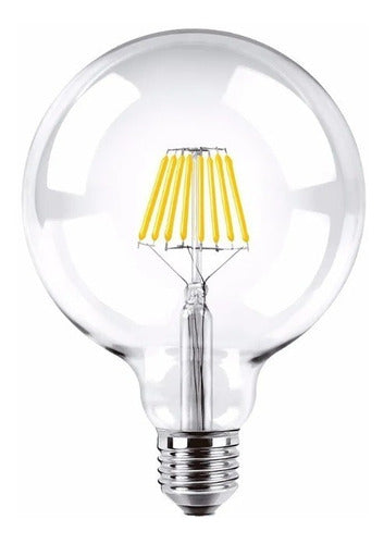 Yarlux LED Filament Globe Bulb 8W E27 Dimmerable Warm Light 0