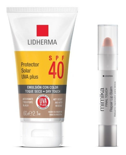 Lidherma Solar Protector SPF 40 Color + Repair Lip Balm 0