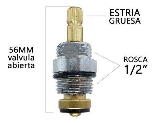 Repuesto Para Grifería Roca Vastago Cabezal A Valvula 1