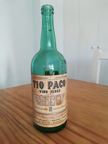 Botella Antigua De Jerez Tio Paco 0