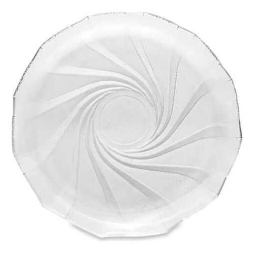 Set of 12 Flat Glass Plates Cosmos Model Durax X12 3