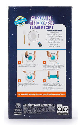 Kit De Slime Nocturno Dinosaurio Cambia Color Brilla 7