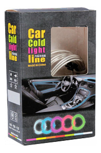 Car Cold Light Line Neon Flexible LED Light Strip for Cars with Cigarette Lighter 6