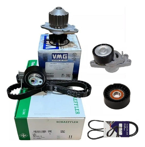 INA Timing Kit C3 C4 Berlingo 1.4 8V + Water Pump + Poly V Kit 0