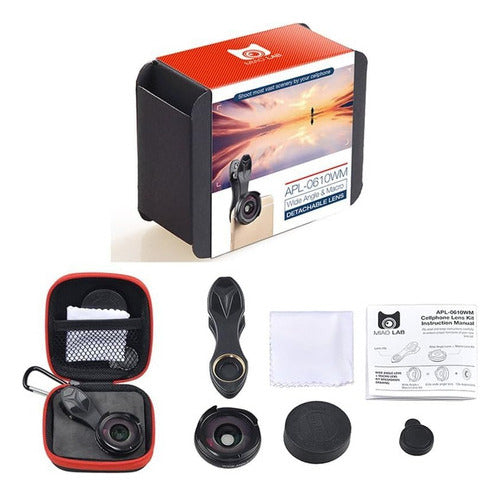 MIAO LAB 4 In 1 Camera Lens Kit Angular Macro + Light 7