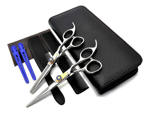 Master Go Professional Hair Cutting Scissors Kit - 8 Piece Set 0