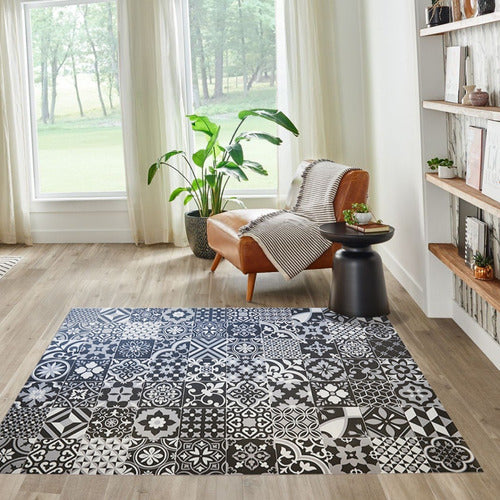 Modern Vinyl Rug Capri 200x200 for Kitchen, Balcony, and Gallery 0