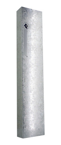 Rectangular 5x10 cm Galvanized Sheet Metal Pipe - 1.00 meter 0