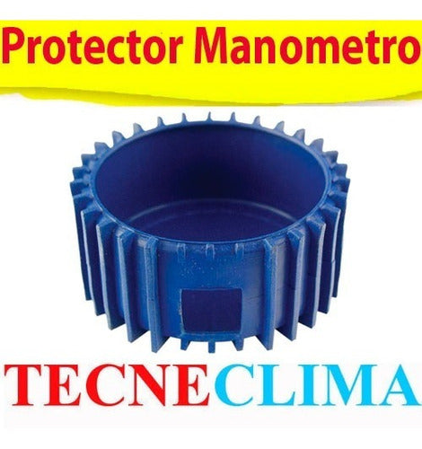 MM Protector De Goma Azul Para Manómetro Manifold De Baja 68mm 1