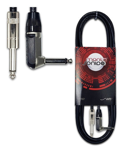 MSCables Plug L Codo 1.5 Mts Neutrik Instrumento Guitarra Bajo 0