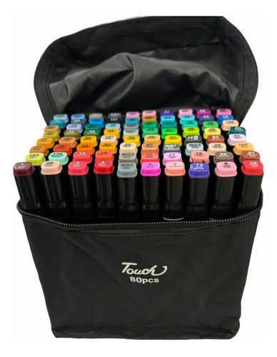 Oh Regalos Set of 80 Touch Markers, Dual Tip Thick and Fine 3