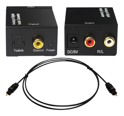 Digital to RCA Analog Audio Converter - Optical Toslink to Analog 2