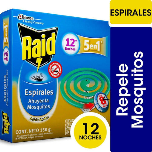 Pack X 6 Unid. Espirales Para Mosquitos X150g 12 N Raid 0