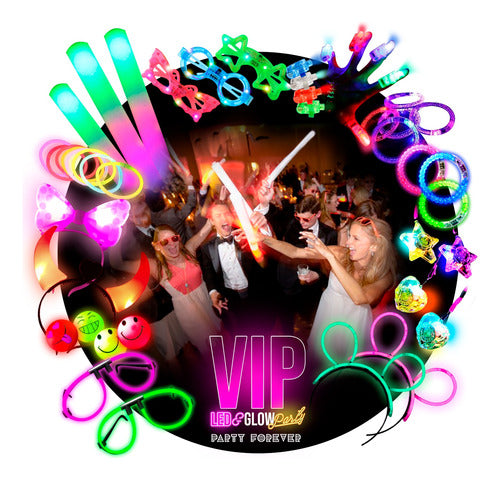 Party Forever Combo Cotillon Vip Todo Luminoso 100 Personas 0