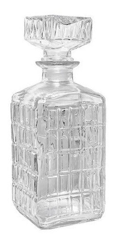 The Kitchen Whiskey Decanter Glass 1100cc Engraved with Stopper 1