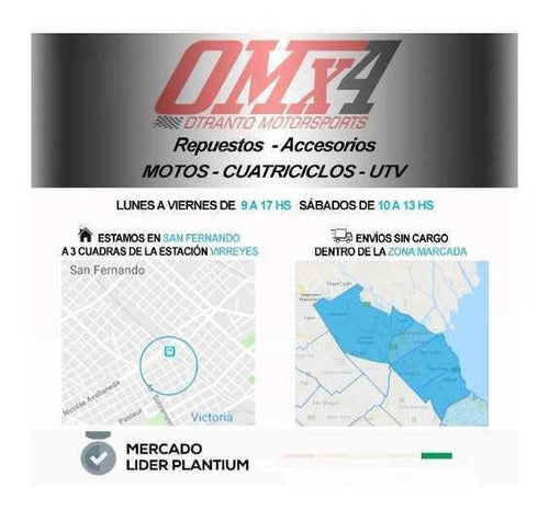 VC Optica Faro Delantero Cristal Moto Guerrero G 110 Trip 3