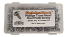 Azar Displays Stainless Steel Phillips Truss Metal Sheet Assorted Screw Kit 0