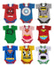 LittleFRANK Pack of 12 Short Sleeve Baby Bodysuits Assorted Designs 5