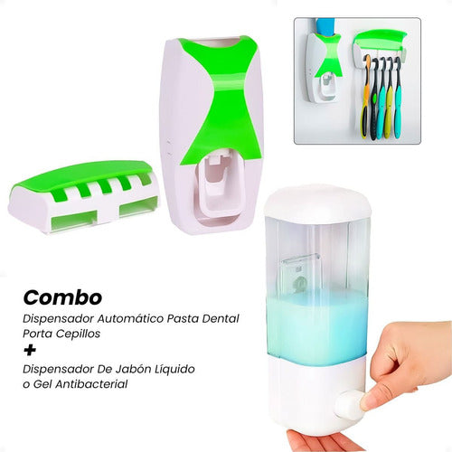 Generic Dental and Liquid Soap Dispenser with Toothbrush Holder 7