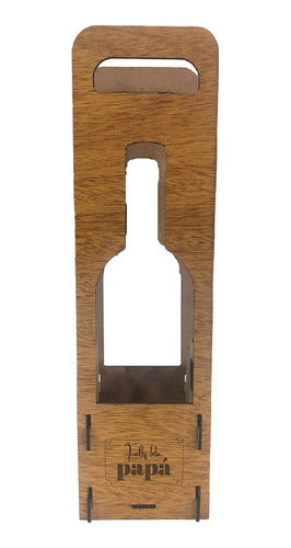 Kuva Deco Porta Vino Botella Individual Grabado Regalo Souvenir 3