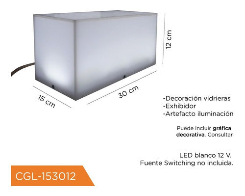 LETATEC Caja De Acrílico Luminosa Cgl-153012 1