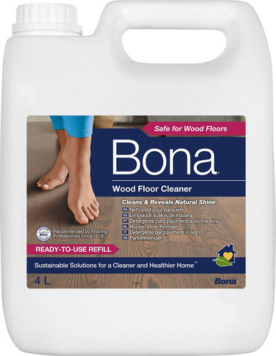 Pack Bidon Bona Recarga Madera 3,8l + Rociador Cleaner 1,6l 1