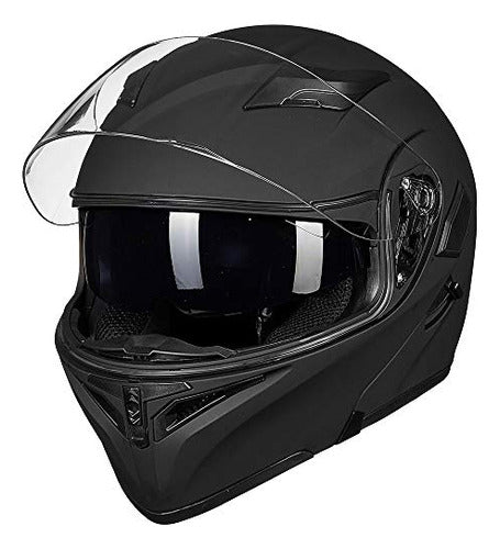 ILM Motorcycle Double Visor Modular Full Face Helmet 3