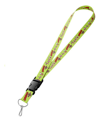 Courage the Cowardly Dog Lanyard Keychain Necklace - L3P 0