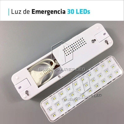 Emergency LED Light 30 Lights Rechargeable Pack of 4 2