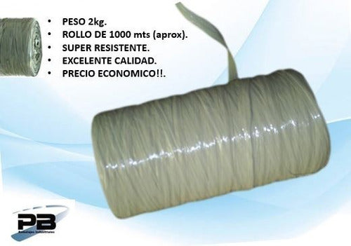 Hilo Cinta Atar Polipropileno Rollo De 2kg Resistente Oferta 1