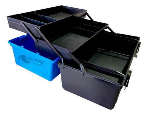 Mauri Fishing Box 460L 46x25x24 with Liftable Trays 0