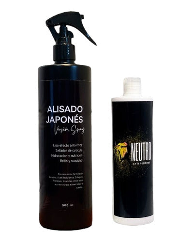 Yuko Alisado Japones En Spray 250cc + 250cc De Shampoo Neutro 0