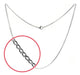 Men Women Cuban Link Chain Necklace Stainless Steel 3mm 0