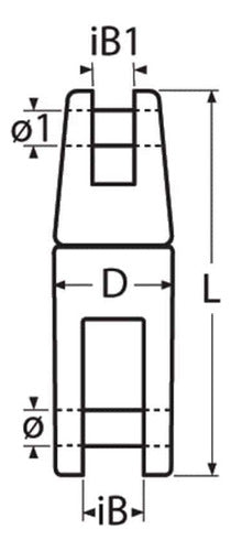 Conector De Ancla A La Cadena 6-8 Mm 1