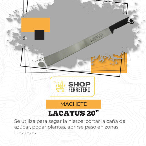 Machete Con Mango De Plastico 20 Pulgadas 50 Cm 6