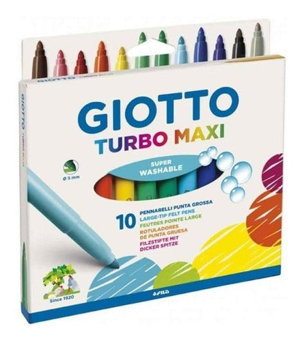 Giotto Turbo Maxi Markers X10 454000ES 0