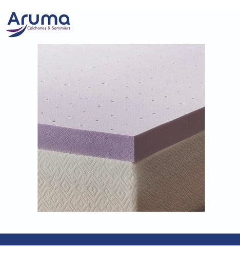 Aruma Pillow Top Desmontable Alta Densidad Para Colchon 90x190x7 3