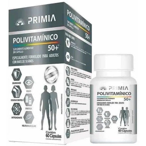 Primia Multivitamins 50+ Health Supplement for Seniors 60 Caps 0