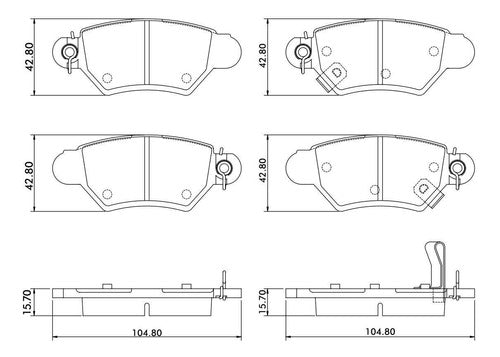 Corven Pastillas Freno Traseras Chevrolet Astra 2.0 Td 16v 1