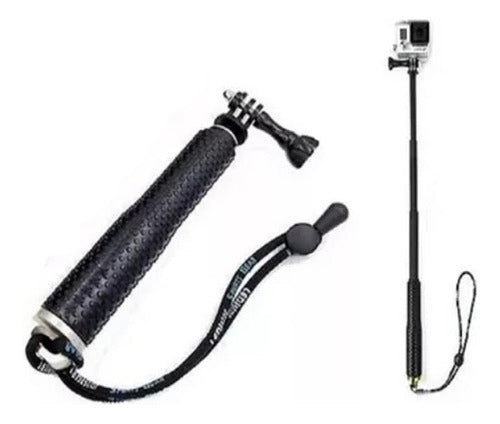 Genérica Monopad Gopro Selfie Stick Camara Sportcam Negro 0