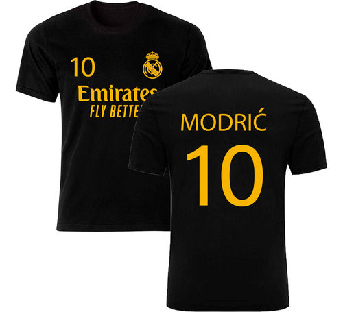 MGR Remera Negra Real Madrid - Jugadores - Algodón 1ra Calidad 1