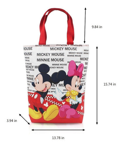 Finex Mickey Mouse Y Minnie Mouse Bolso De Mano Reutiliza 2