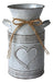 Fauevav Galvanized Milk Can Antique Retro Metal Vase 0